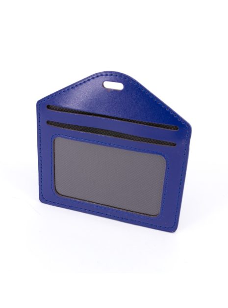 Multiple Card Holder With Zip Horizontal - DARK BLUE
