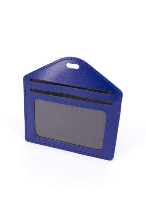 Multiple Card Holder With Zip Horizontal - DARK BLUE
