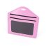 Multiple Card Holder With Zip Horizontal - PINK