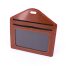 Multiple Card Holder With Zip Horizontal  - BROWN