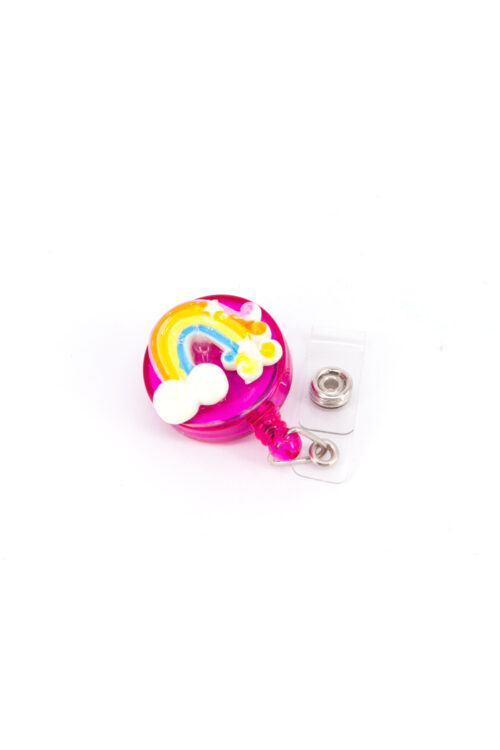 YO-YO Hot Pink-YELLOW RAINBOW