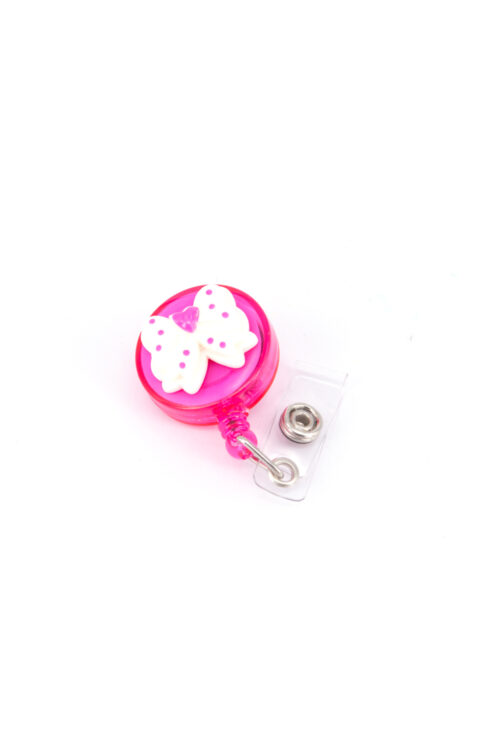 YO-YO Hot Pink- RIBBON WHITE