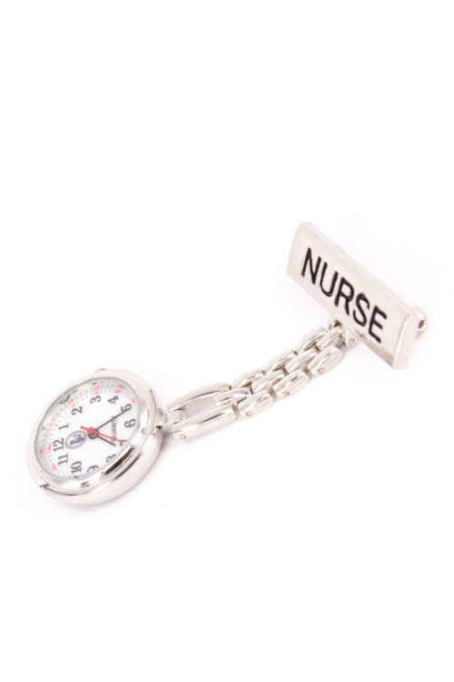 Pin Watch - Silver - NURSE TEXT