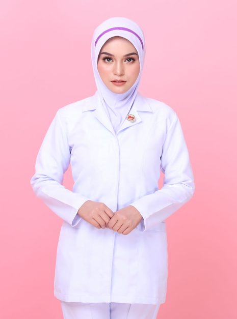 Tudung Soft Awning Biasa Jururawat Masyarakat (S)