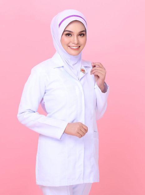 Tudung Soft Awning Biasa Jururawat Masyarakat (S)