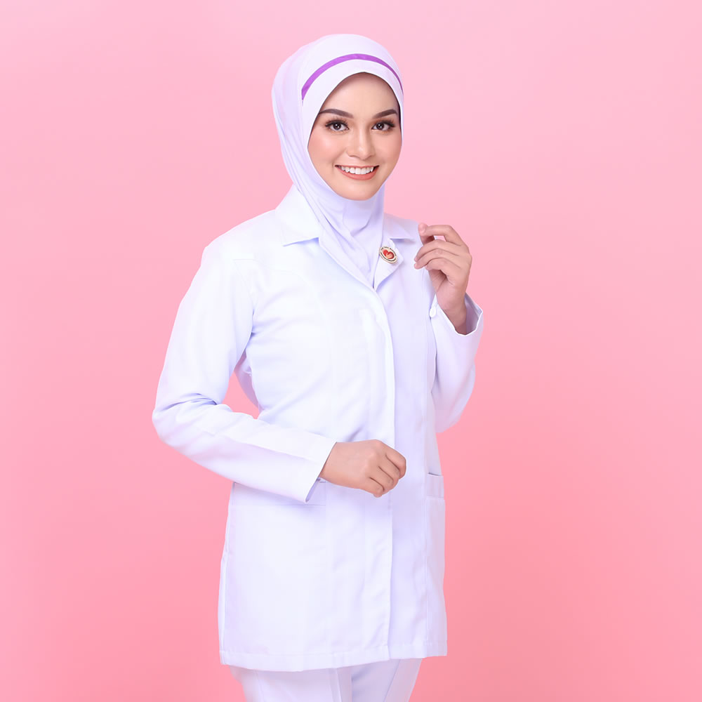 Tudung Soft Awning Biasa Jururawat Masyarakat (S)