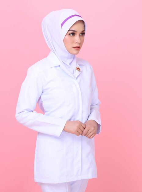 Tudung Soft Awning Biasa Jururawat Masyarakat (S)