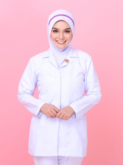 Tudung Soft Awning Lapik Dagu Jururawat Masyarakat (M)