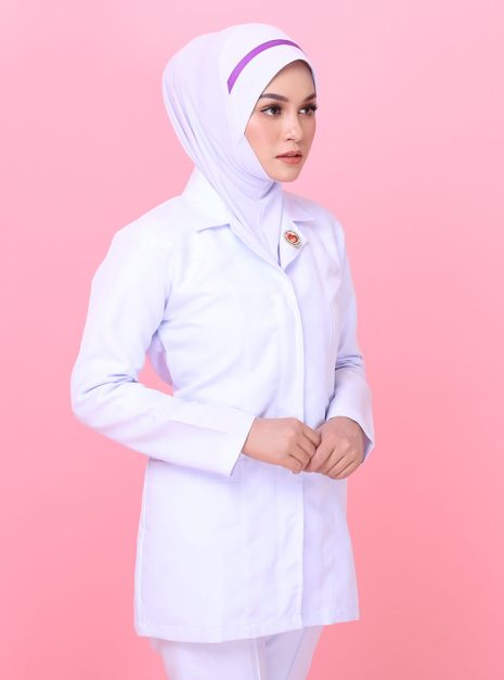 Tudung Soft Awning Lapik Dagu Jururawat Masyarakat (M)
