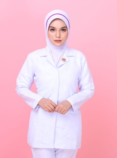 Tudung Soft Awning Full Scuba Jururawat Masyarakat