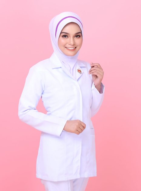 Tudung Soft Awning Full Scuba Jururawat Masyarakat