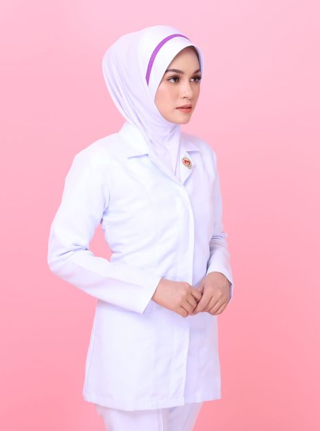 Tudung Soft Awning Full Scuba Jururawat Masyarakat