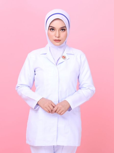 Tudung Soft Awning Half Scuba Jururawat