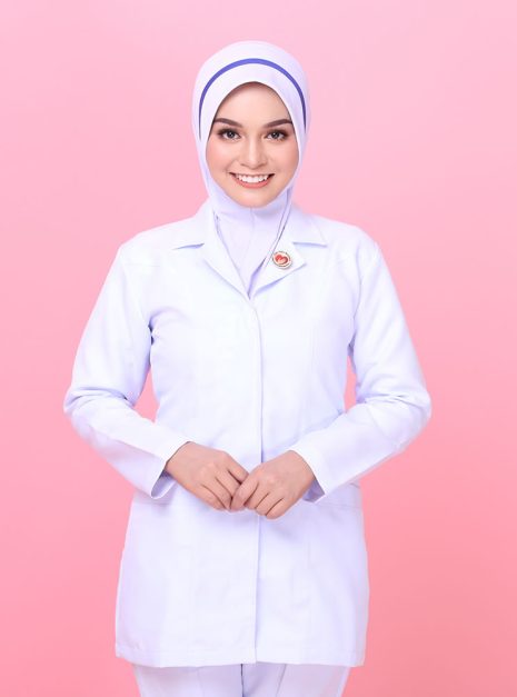 Tudung Soft Awning Half Scuba Jururawat