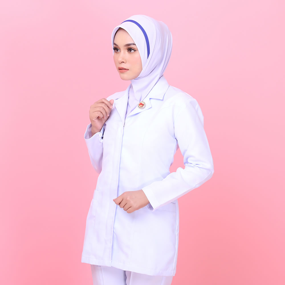 Tudung Soft Awning Half Scuba Jururawat