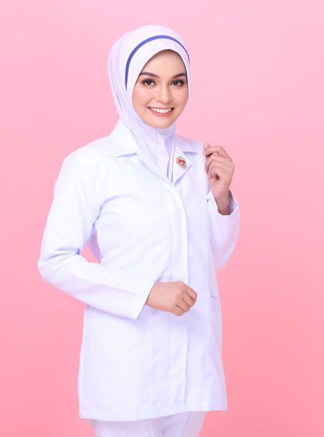 Tudung Soft Awning Half Scuba Jururawat