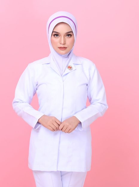 Tudung Soft Awning Half Scuba Jururawat Masyarakat