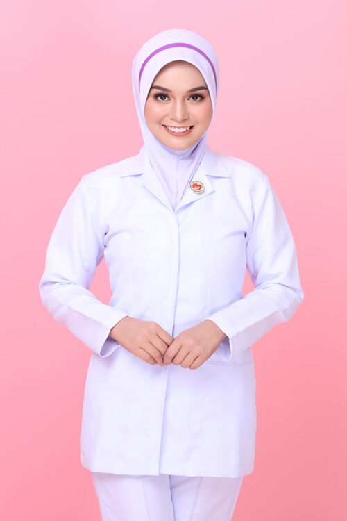 Tudung Soft Awning Half Scuba Jururawat Masyarakat