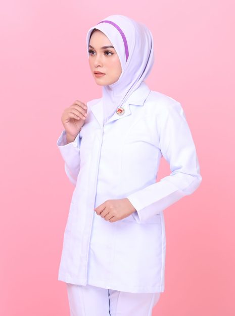 Tudung Soft Awning Half Scuba Jururawat Masyarakat