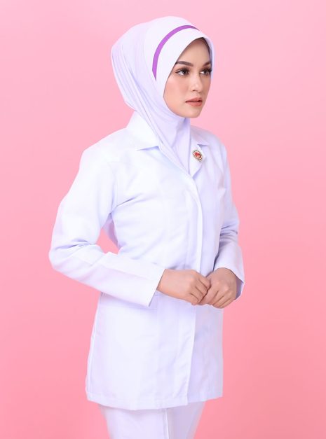 Tudung Soft Awning Half Scuba Jururawat Masyarakat