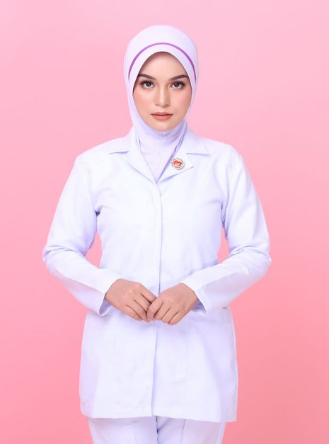 Tudung Hard Awning Biasa Jururawat Masyarakat