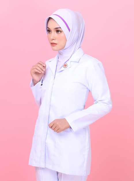 Tudung Hard Awning Biasa Jururawat Masyarakat