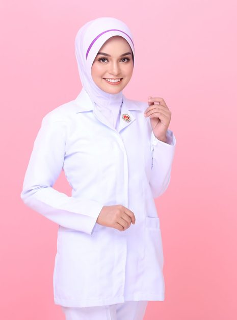 Tudung Hard Awning Biasa Jururawat Masyarakat