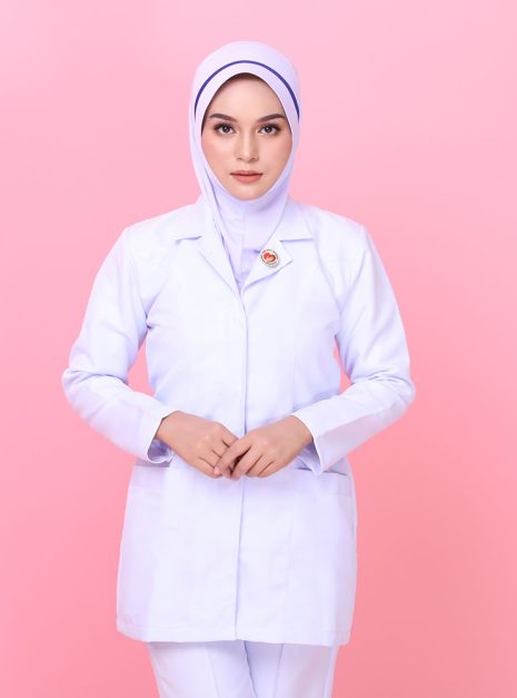 Tudung Hard Awning Lapik Dagu Jururawat (M)