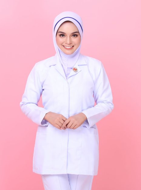 Tudung Hard Awning Lapik Dagu Jururawat (M)