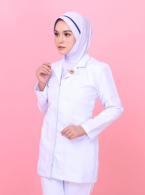 Tudung Hard Awning Lapik Dagu Jururawat (M)
