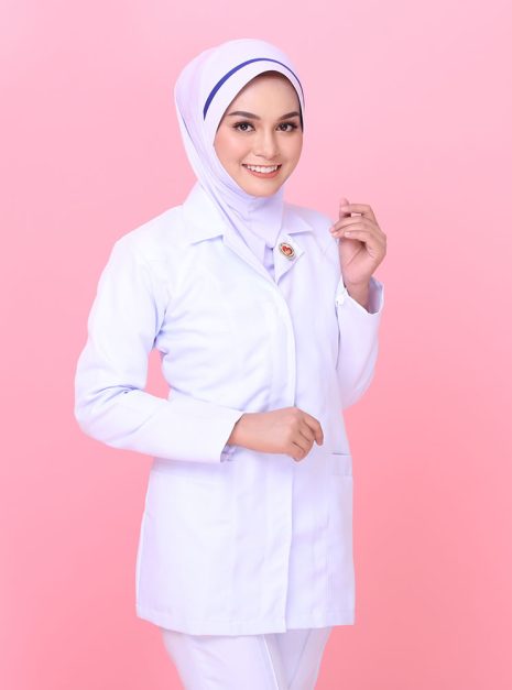 Tudung Hard Awning Lapik Dagu Jururawat (M)