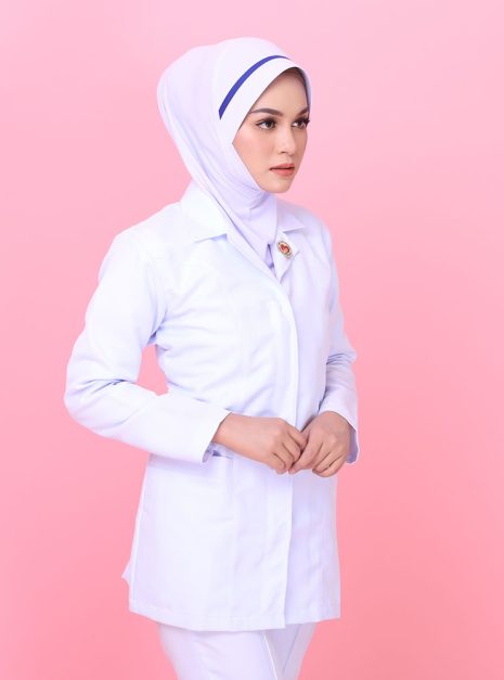 Tudung Hard Awning Lapik Dagu Jururawat (M)