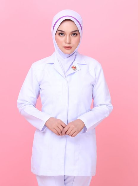 Tudung Hard Awning Lapik Dagu Jururawat Masyarakat (M)