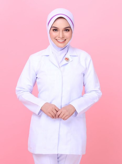 Tudung Hard Awning Lapik Dagu Jururawat Masyarakat (M)
