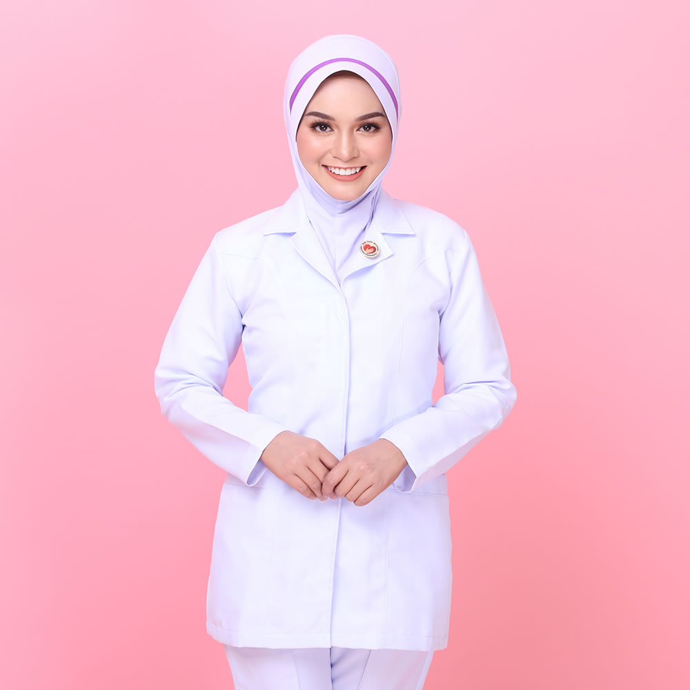 Tudung Hard Awning Lapik Dagu Jururawat Masyarakat (M)