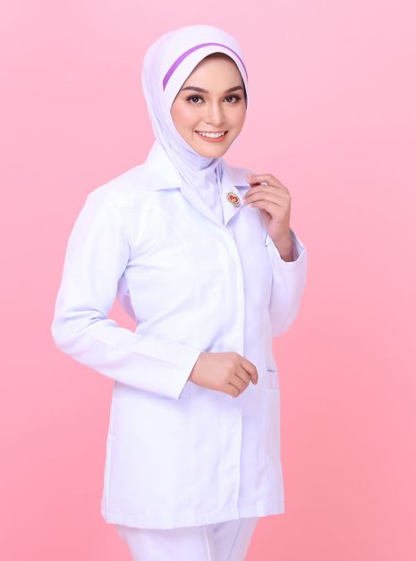 Tudung Hard Awning Lapik Dagu Jururawat Masyarakat (M)