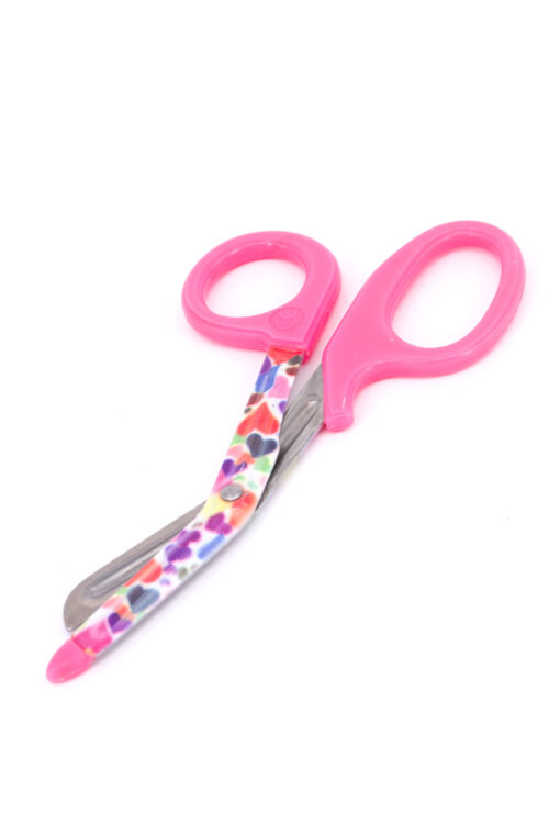 CLEARANCE STOCK Bandage Scissor Printed Loves - Pink handle