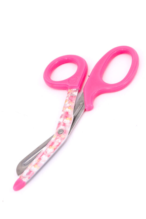 CLEARANCE STOCK Bandage Scissor Printed Hello Kitty - Pink handle