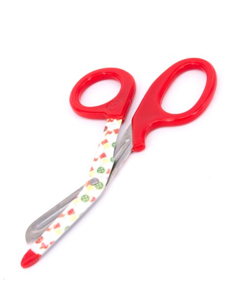 CLEARANCE STOCK Bandage Scissor Printed Logo - Red handle