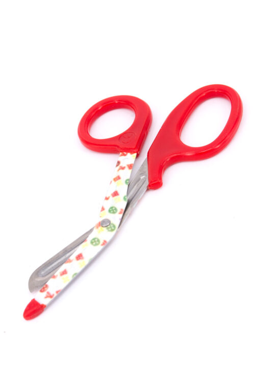 CLEARANCE STOCK Bandage Scissor Printed Logo - Red handle
