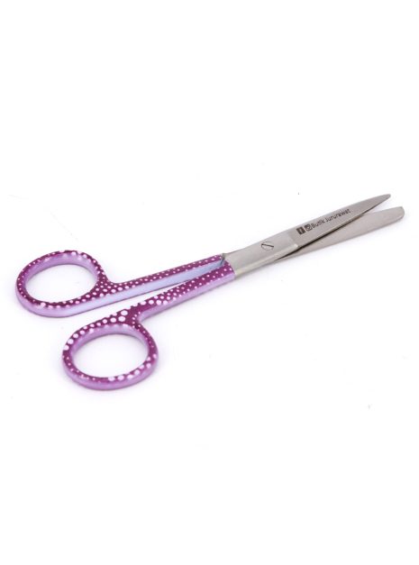 Dressing Scissor Blunt/Sharp Purple polkadot