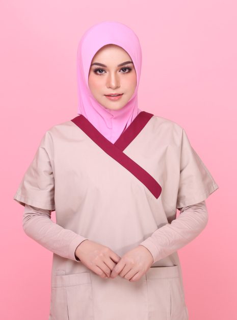 Tudung Soft Awning Half Scuba - Pink