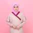 Tudung Soft Awning Half Scuba - Pink