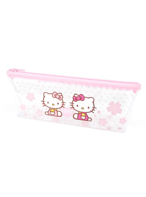 Transparent Pencil Case - Hello Kitty Couple