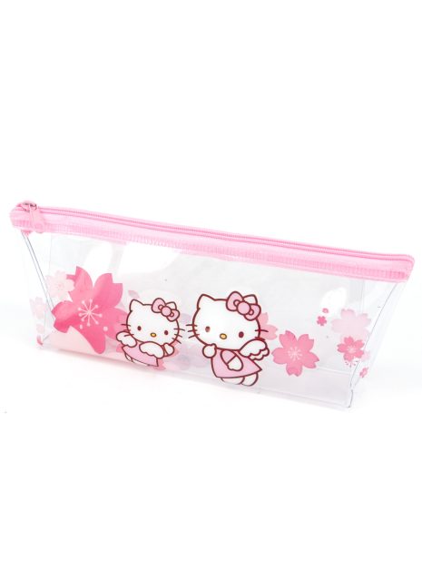 Transparent Pencil Case - Hello Kitty Flower