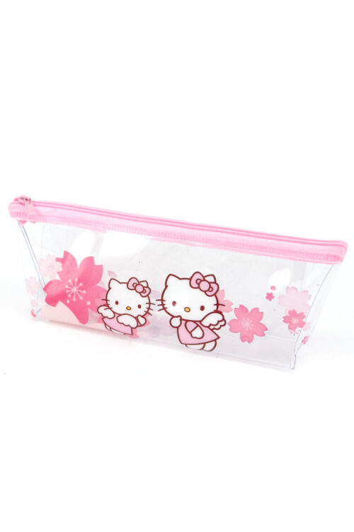 Transparent Pencil Case - Hello Kitty Flower