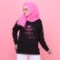 T-Shirt Butik Jururawat -Long Sleeve Black