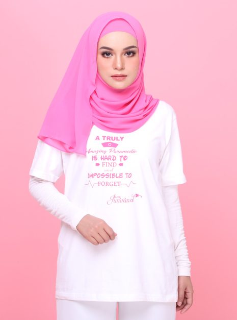 T-Shirt Butik Jururawat -Short Sleeve White