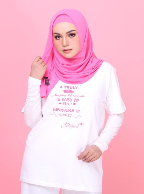 T-Shirt Butik Jururawat -Short Sleeve White