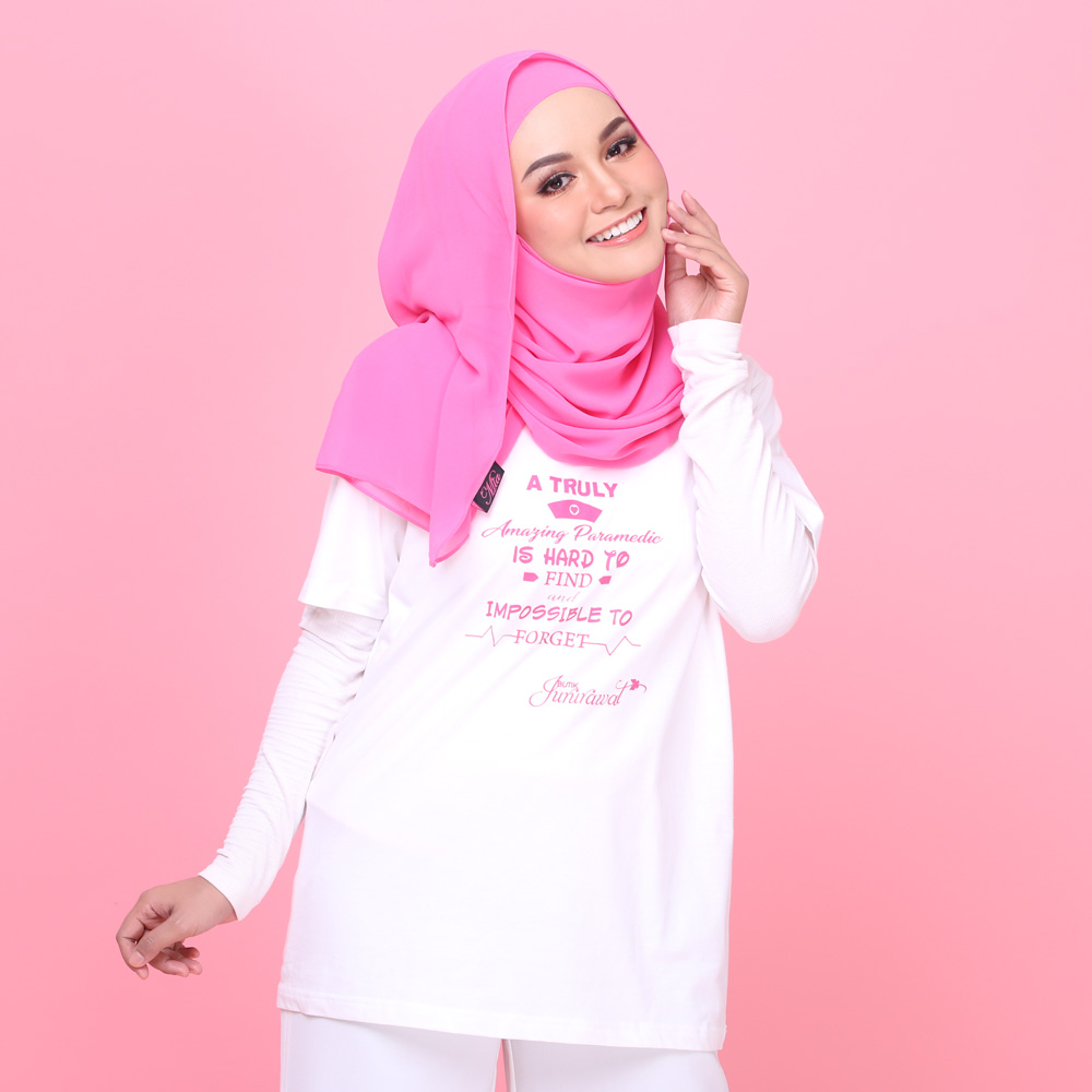 T-Shirt Butik Jururawat -Short Sleeve White